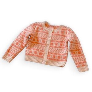 Carter’s Baby Girls Pink Thick Cozy Sweater - 12M - Never Worn